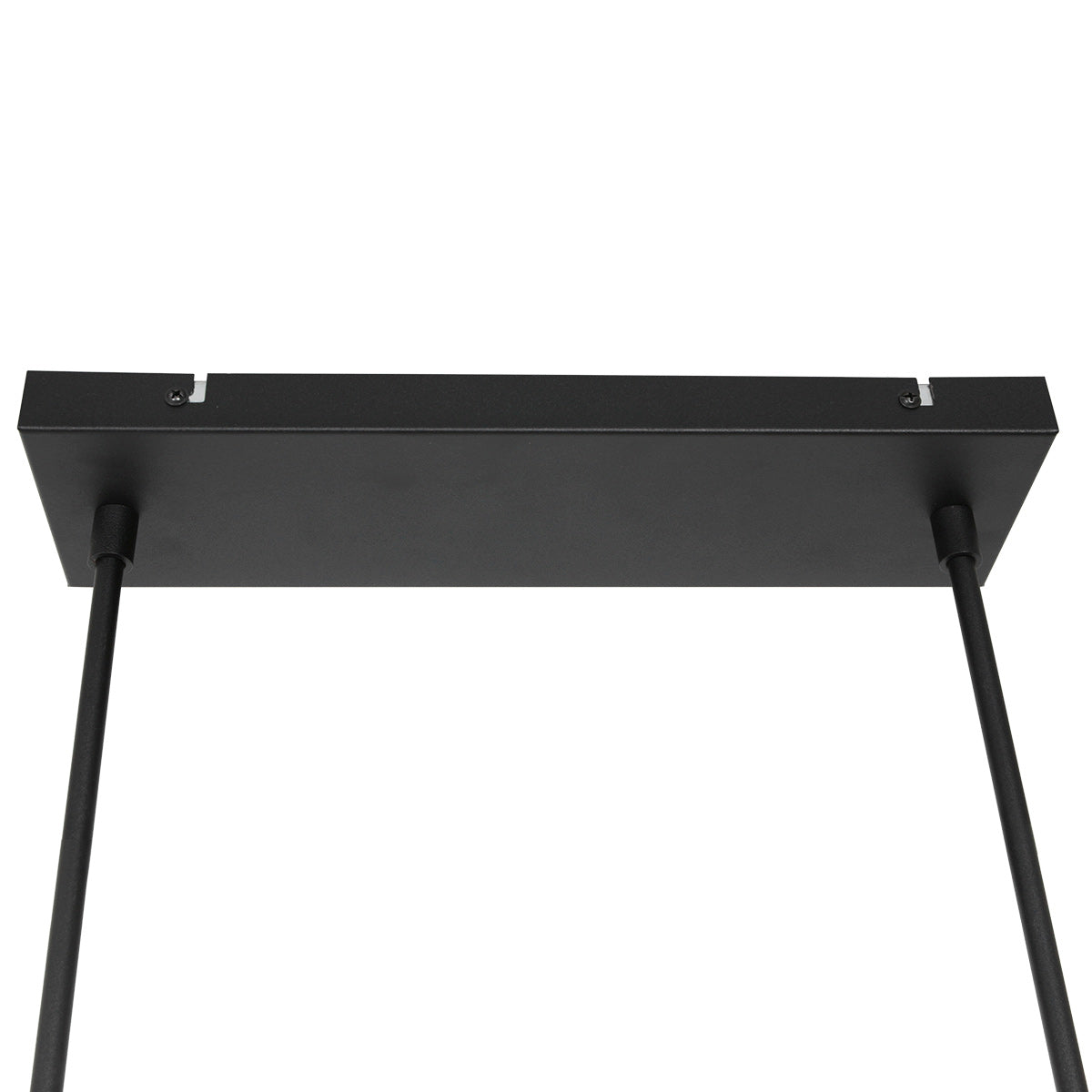 Zwarte 3-lichts hanglamp Stang 3981ZW met zwart linnen kappen met goudkleurige binnenkant