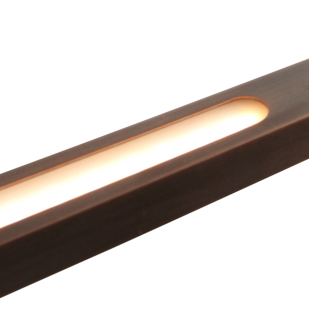 Hanglamp Bande 3994BR bronzen LED hanglamp in warme tint 114cm breed