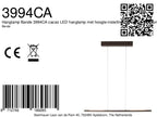 Hanglamp Bande 3994CA cacao LED hanglamp in warm bruin 114cm