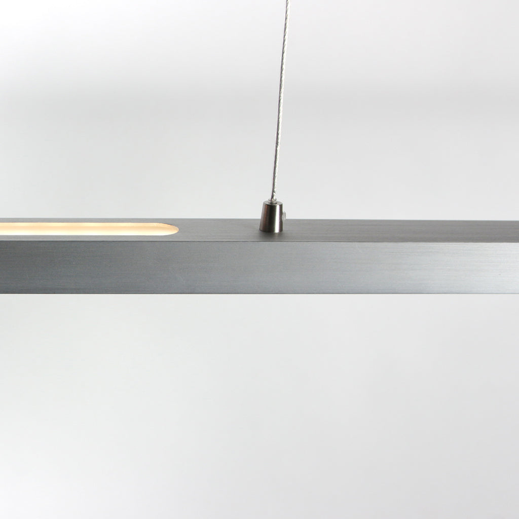 Hanglamp Bande 3994ST staal LED hanglamp met cable lift 114cm breed