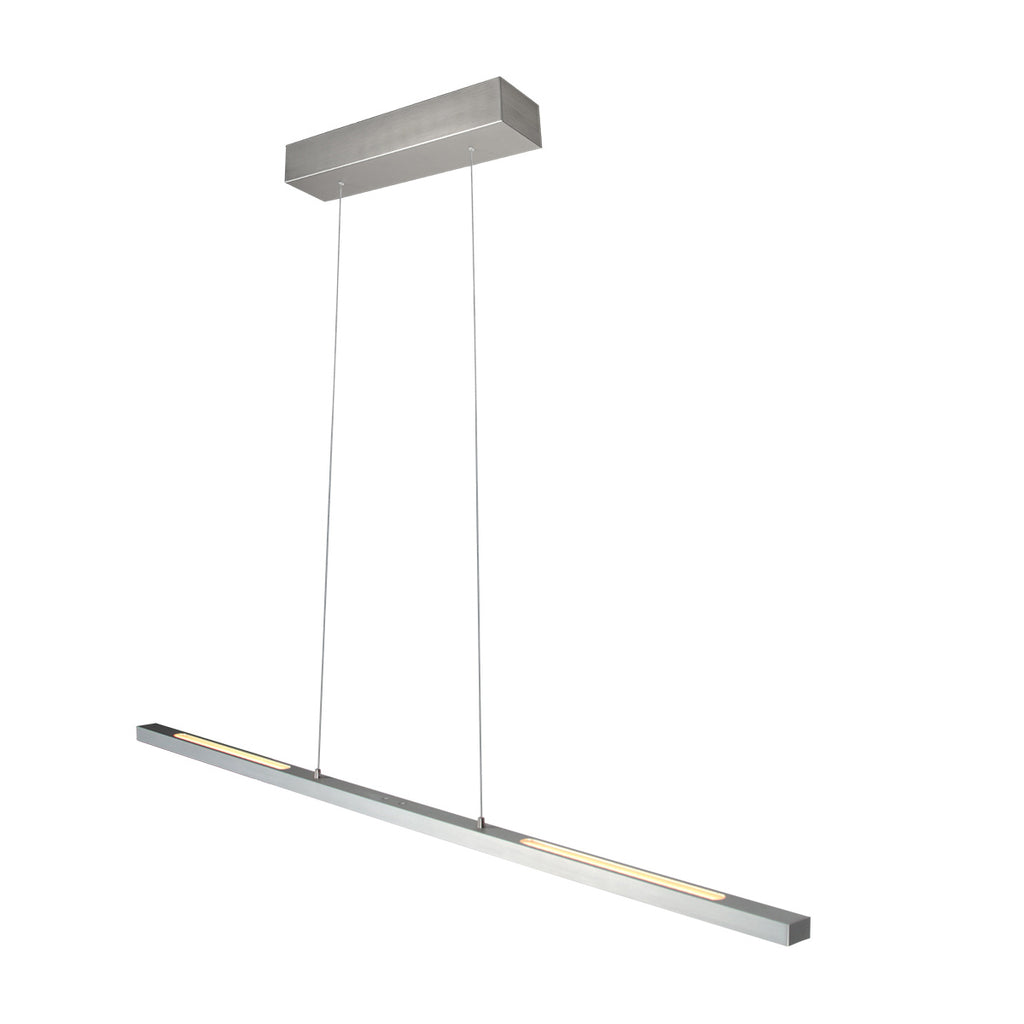 Hanglamp Bande 3994ST staal LED hanglamp met cable lift 114cm breed