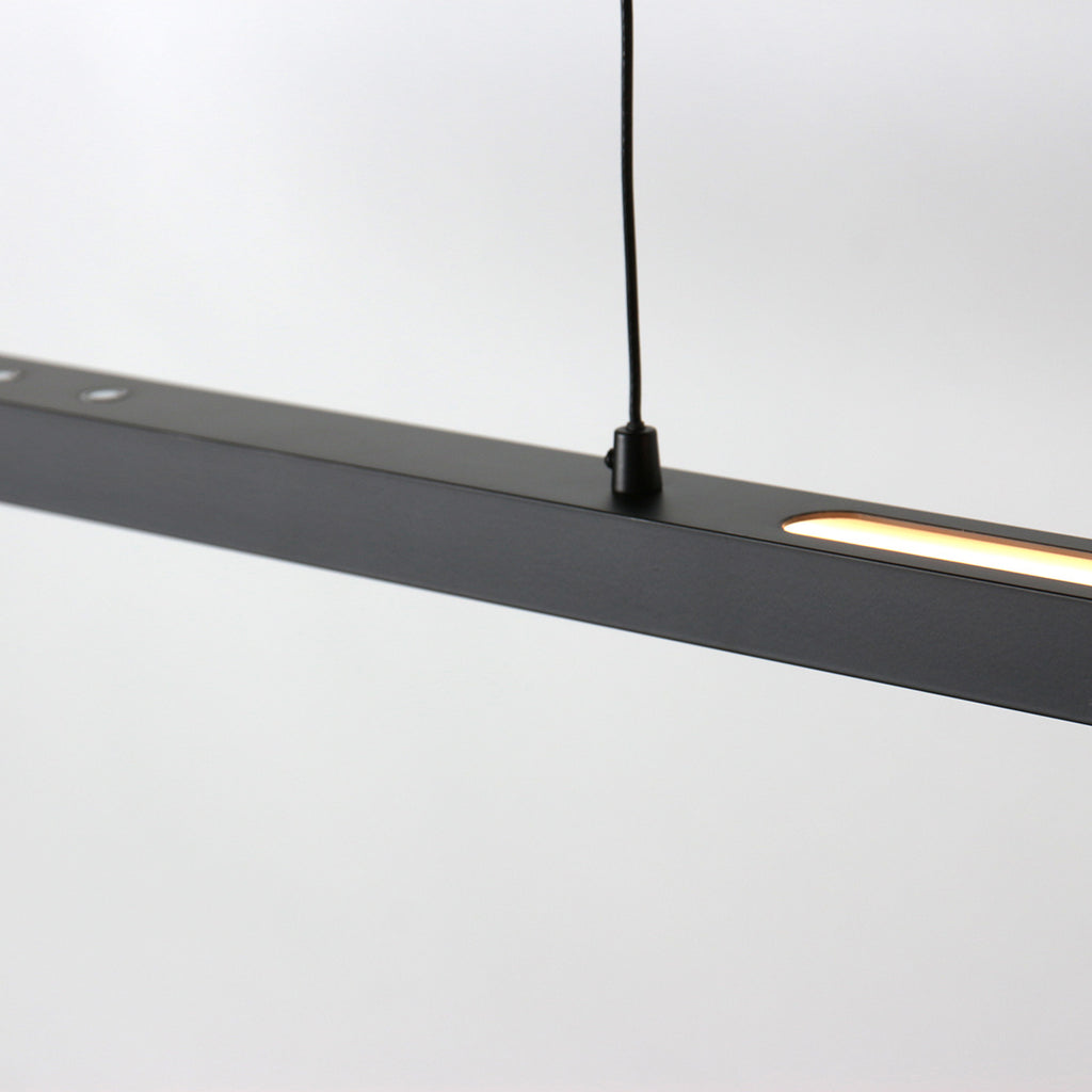 Hanglamp Bande 3994ZW zwarte LED hanglamp met cable lift 114cm breed