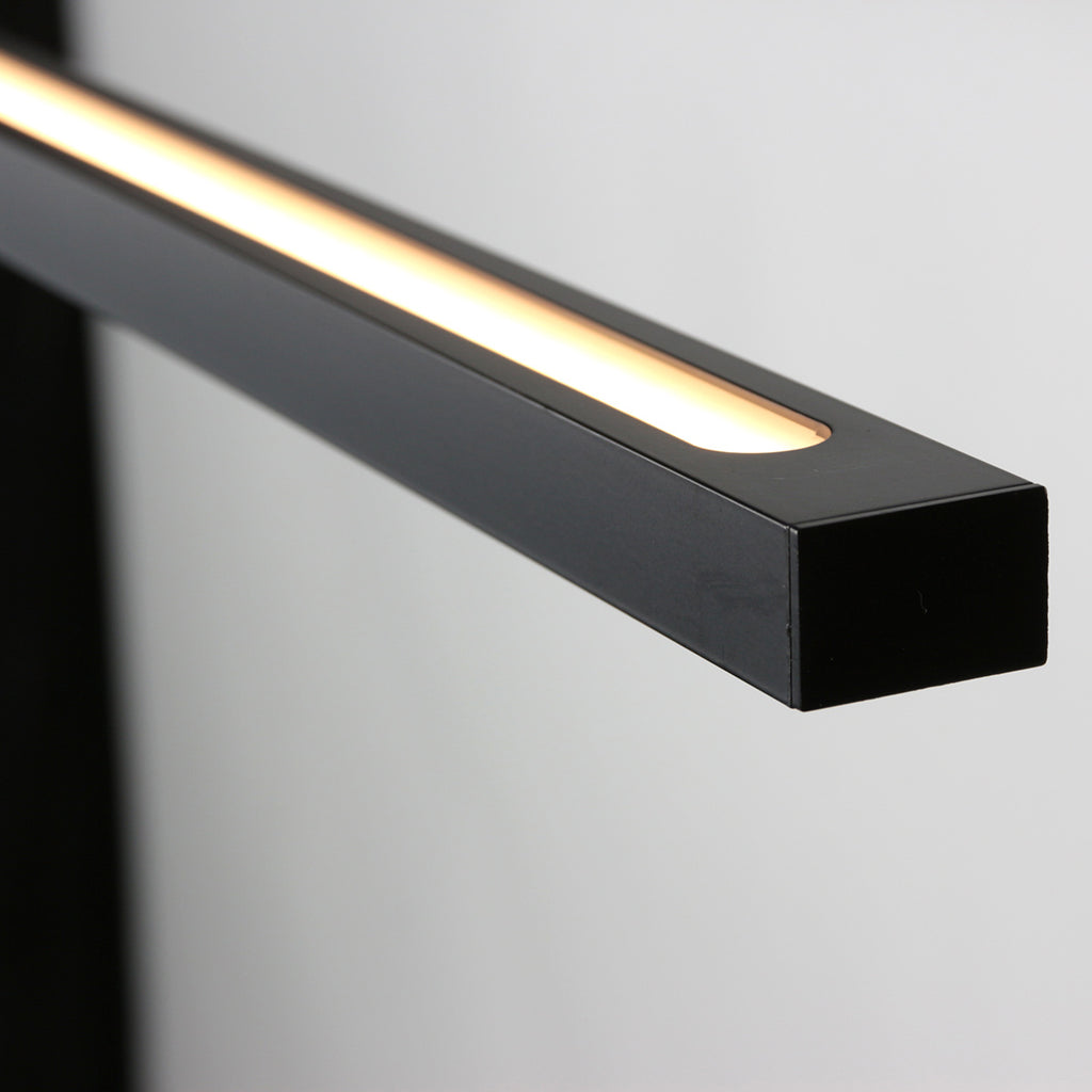 Hanglamp Bande 3994ZW zwarte LED hanglamp met cable lift 114cm breed