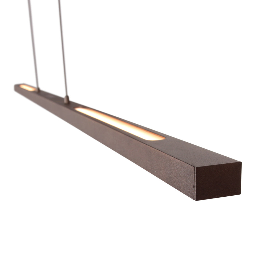 Hanglamp Bande 3995CA cacao - warm bruine hanglamp 150cm breed met cable lift