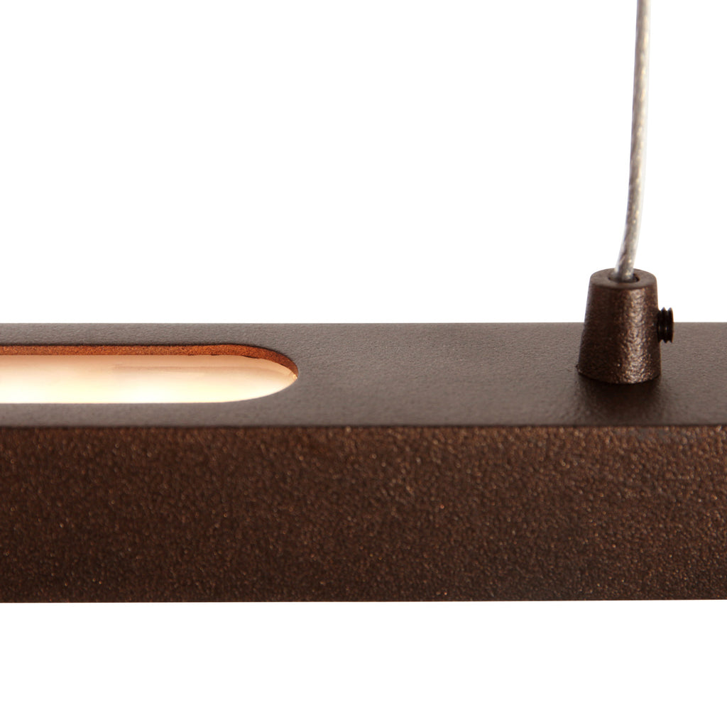 Hanglamp Bande 3995CA cacao - warm bruine hanglamp 150cm breed met cable lift