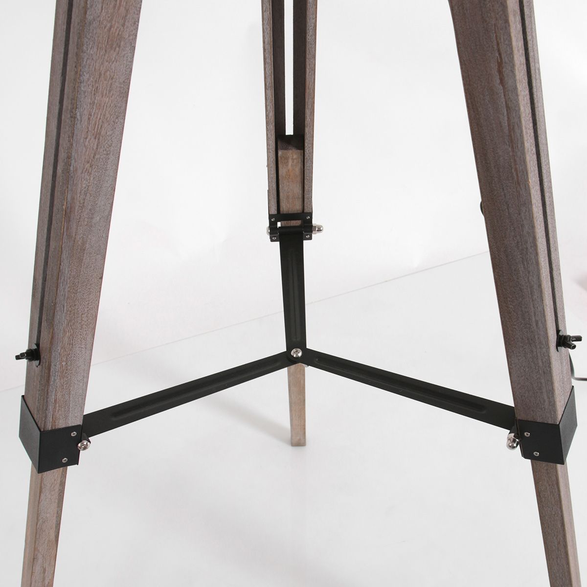 Vloerlamp Triek 4104ZW driepoot met een groene velours kap