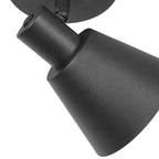 Zwarte 1 lichts spot / wandlamp Oeroe 4113ZW met E14 fitting