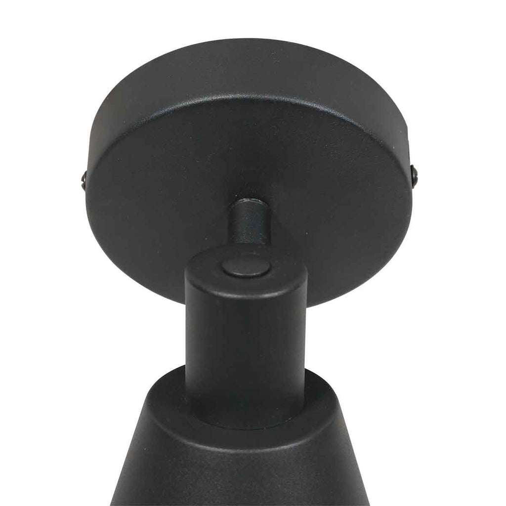 Zwarte 1 lichts spot / wandlamp Oeroe 4113ZW met E14 fitting