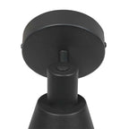Zwarte 1 lichts spot / wandlamp Oeroe 4113ZW met E14 fitting