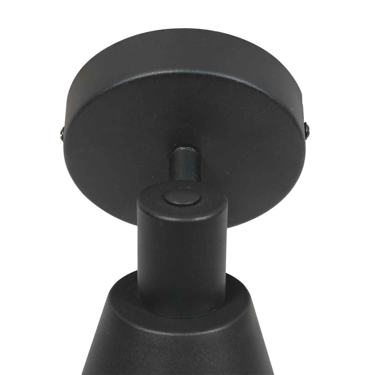 Zwarte 1 lichts spot / wandlamp Oeroe 4113ZW met E14 fitting
