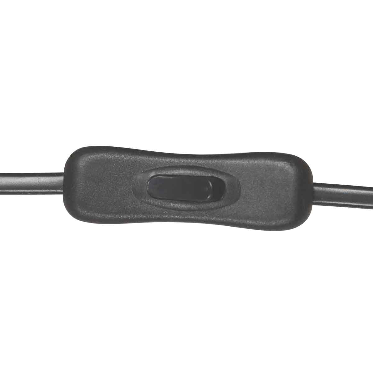 Zwarte 1 lichts tafellamp Prato 4120ZW met E14 fitting
