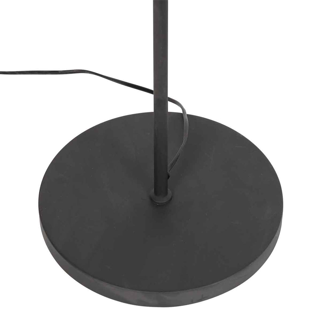 Zwarte 2 lichts vloerlamp Prato 4121ZW met E14 fittingen