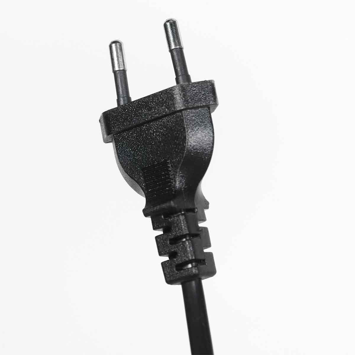 Zwarte 2 lichts vloerlamp Prato 4121ZW met E14 fittingen