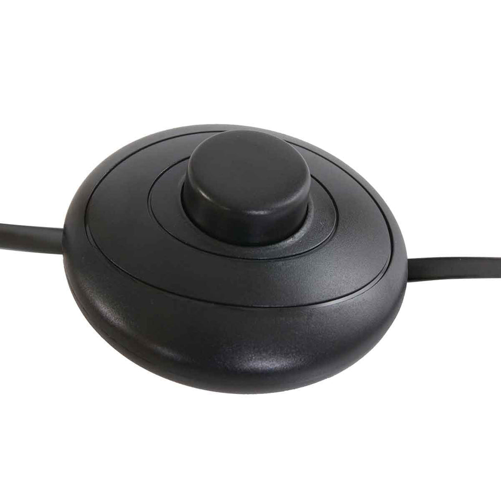 Zwarte 2 lichts vloerlamp Prato 4121ZW met E14 fittingen