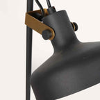 Zwarte 2 lichts vloerlamp Prato 4121ZW met E14 fittingen