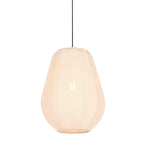 Hanglamp Sable 4124CR - warme sfeermaker met crème linnen kap Ø27 cm