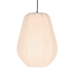 Hanglamp Sable 4124CR - warme sfeermaker met crème linnen kap Ø27 cm