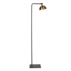 Vloerlamp Pintino 4125ZW zwart met brons GU10 leeslamp