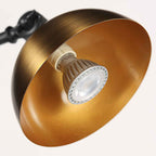 Vloerlamp Pintino 4125ZW zwart met brons GU10 leeslamp