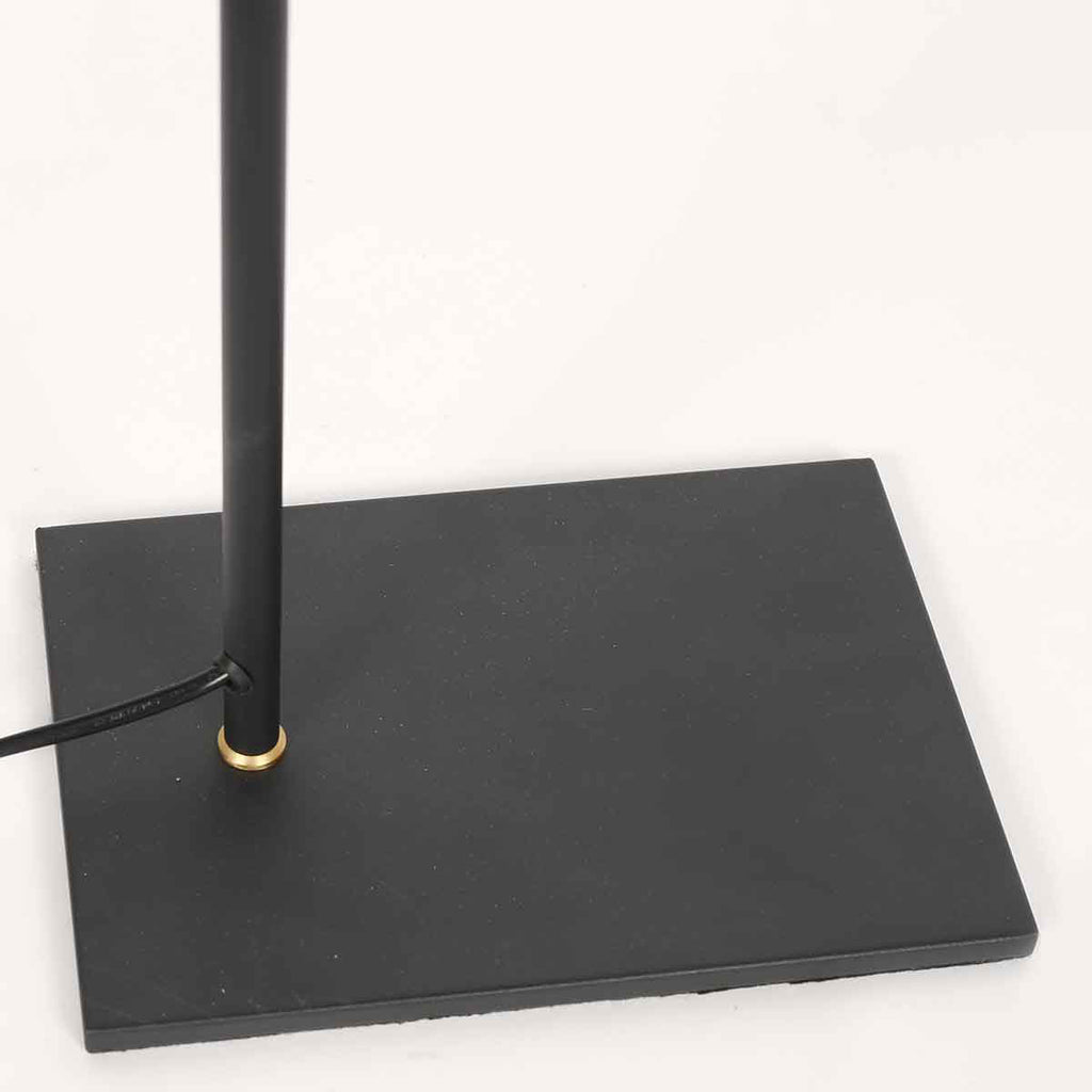 Vloerlamp Pintino 4125ZW zwart met brons GU10 leeslamp