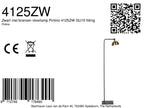 Vloerlamp Pintino 4125ZW zwart met brons GU10 leeslamp