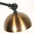 Vloerlamp Pintino 4125ZW zwart met brons GU10 leeslamp