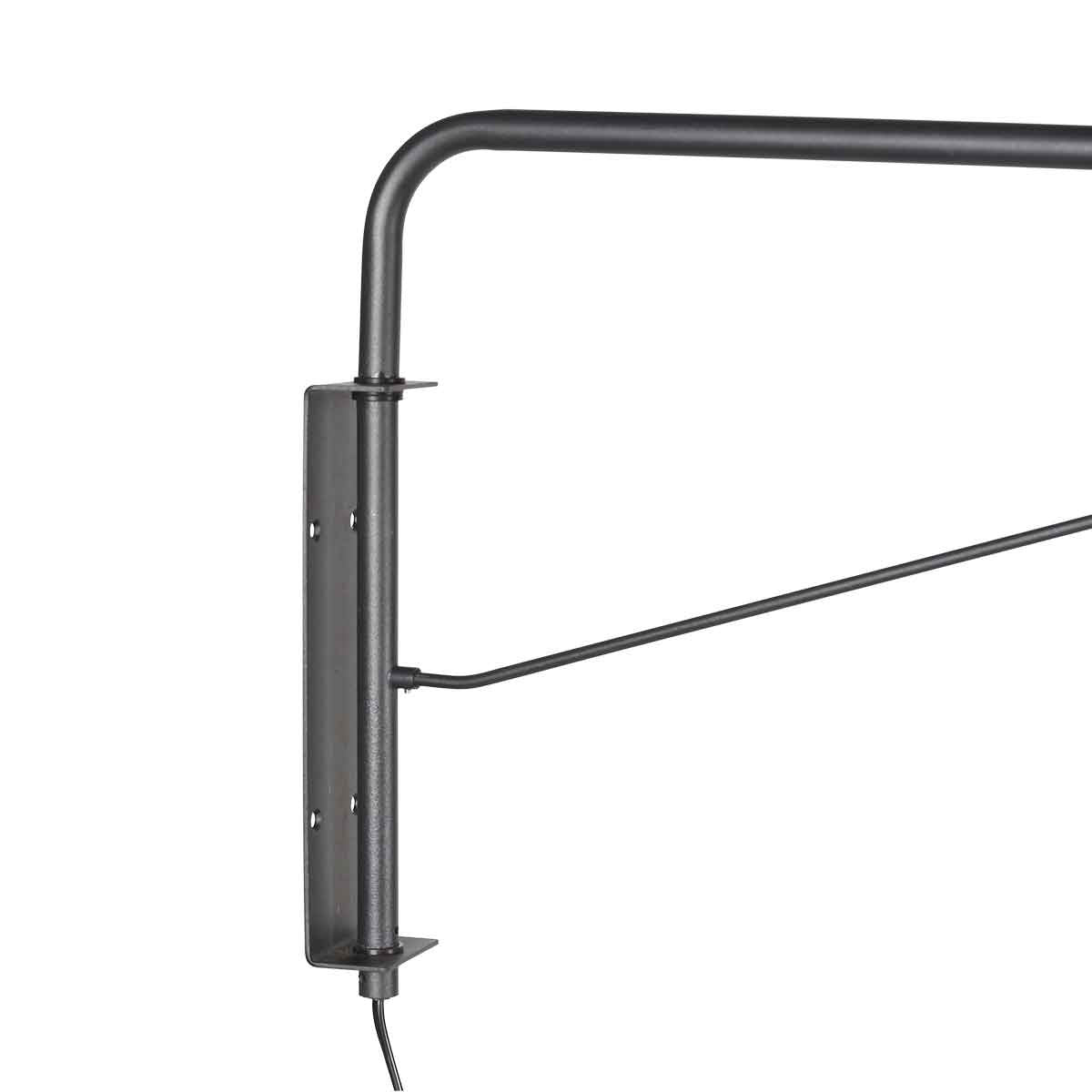 Wandlamp Pintino 4126ZW zwart met brons GU10