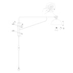 Wandlamp Pintino 4126ZW zwart met brons GU10