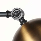 Wandlamp Pintino 4126ZW zwart met brons GU10