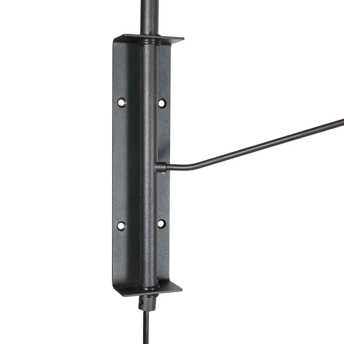 Wandlamp Pintino 4126ZW zwart met brons GU10