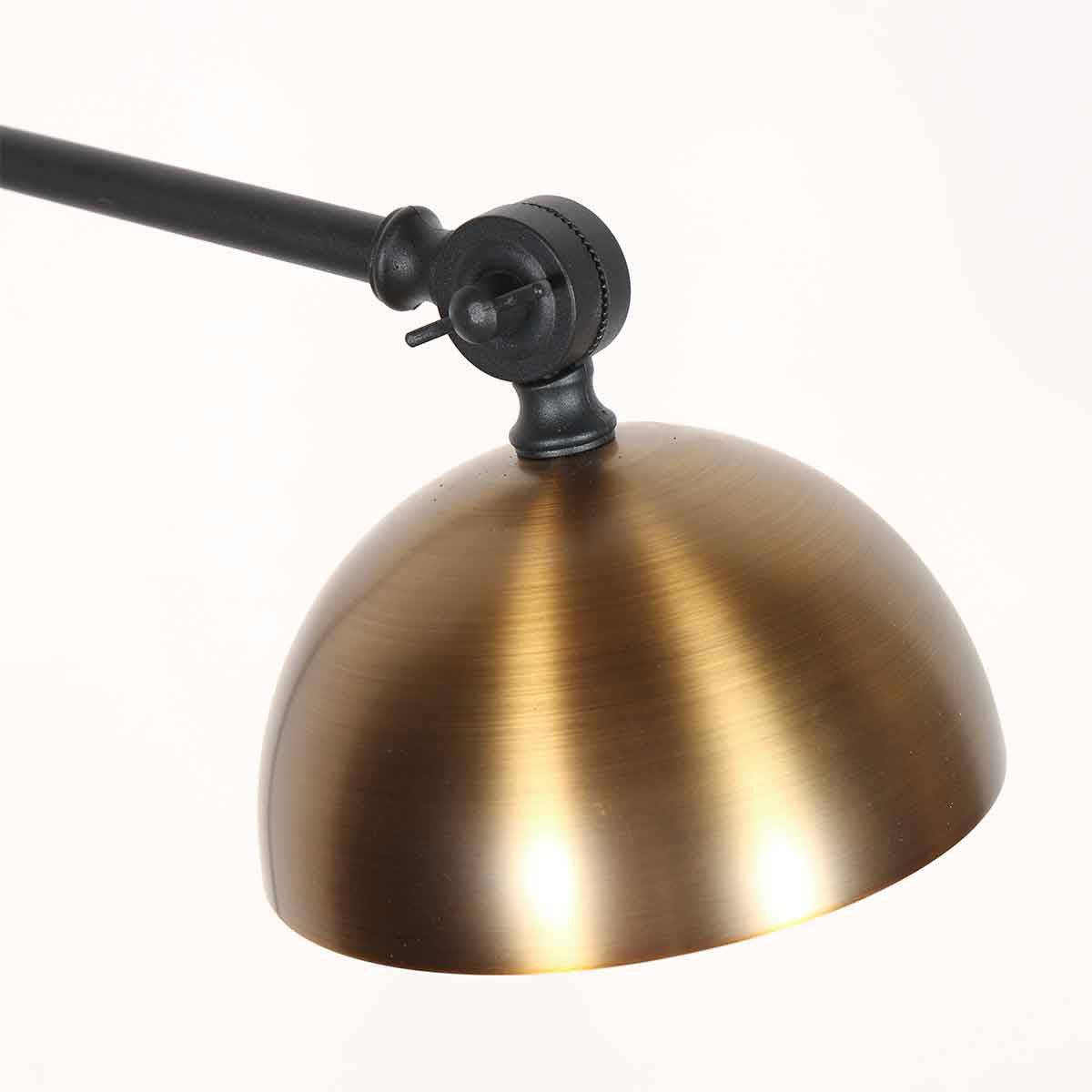 Wandlamp Pintino 4126ZW zwart met brons GU10