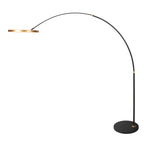 Booglamp Ringlux 4130GO zwart met goud luxe LED vloerlamp