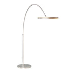 Booglamp Ringlux 4130ST staalkleurige LED vloerlamp met klasse