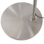 Booglamp Ringlux 4130ST staalkleurige LED vloerlamp met klasse