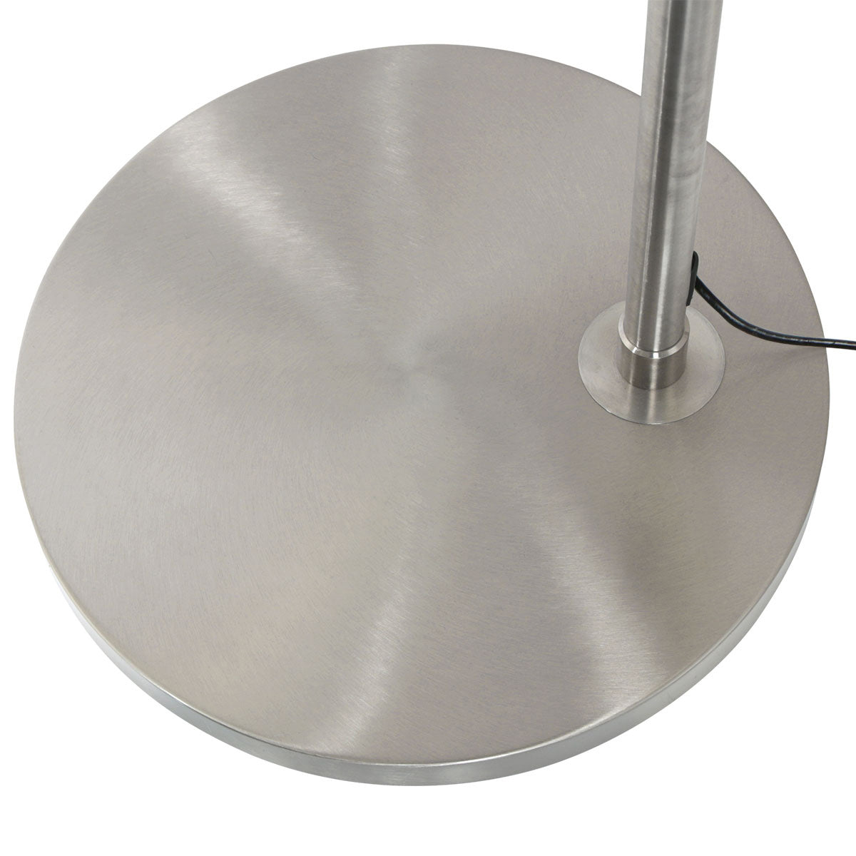 Booglamp Ringlux 4130ST staalkleurige LED vloerlamp met klasse
