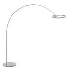 Booglamp Ringlux 4130ST staalkleurige LED vloerlamp met klasse