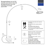 Booglamp Ringlux 4130ZW zwarte LED vloerlamp met allure
