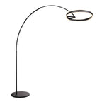 Booglamp Ringlux 4130ZW zwarte LED vloerlamp met allure