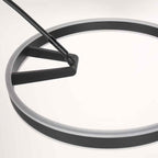 Booglamp Ringlux 4130ZW zwarte LED vloerlamp met allure