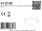 Witte Plafondlamp 4131W met 3 standen dimfunctie en lichtkleur instelbaarheid Ø20 cm