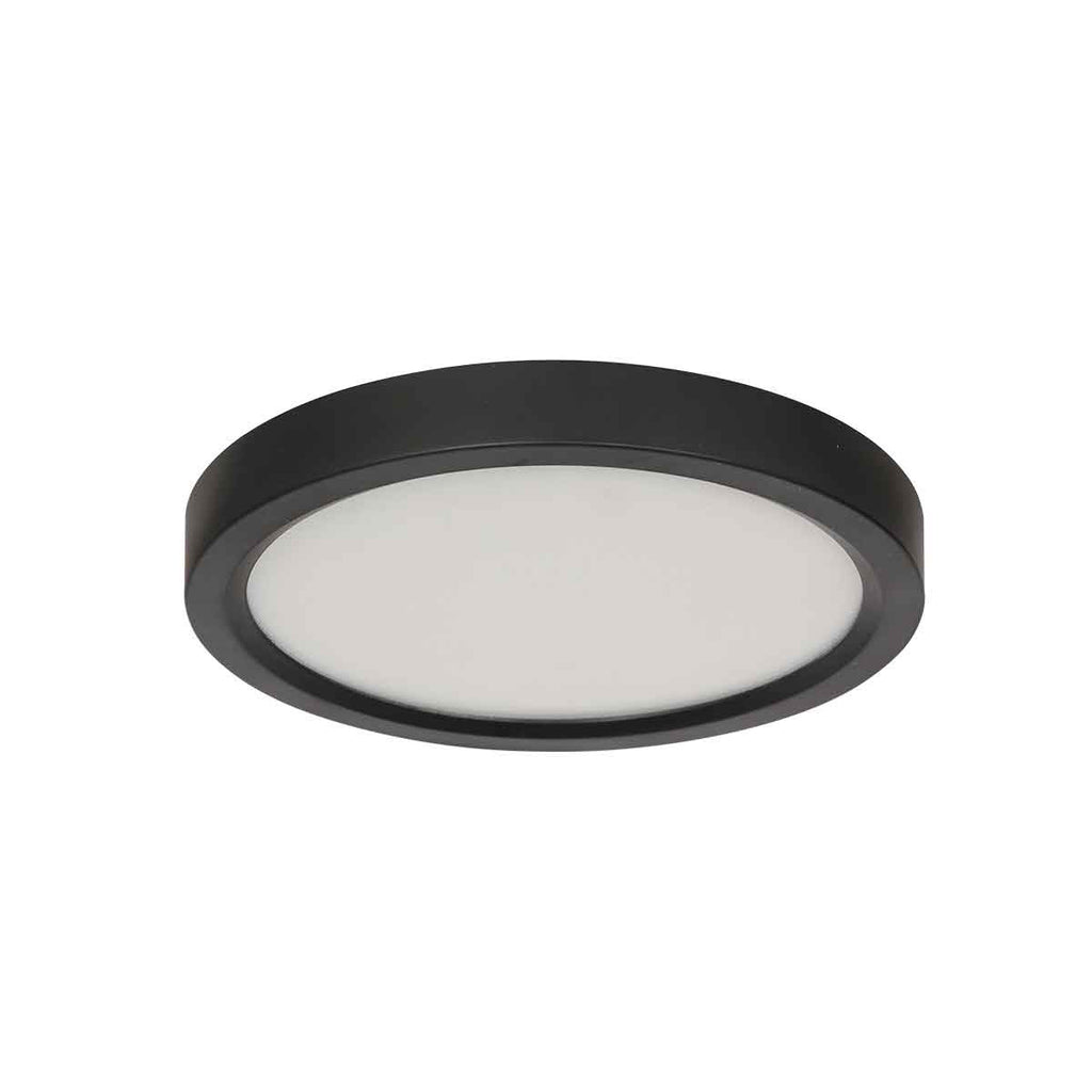 Zwarte Plafondlamp 4131ZW met 3 standen dimfunctie en lichtkleur instelbaarheid Ø20 cm
