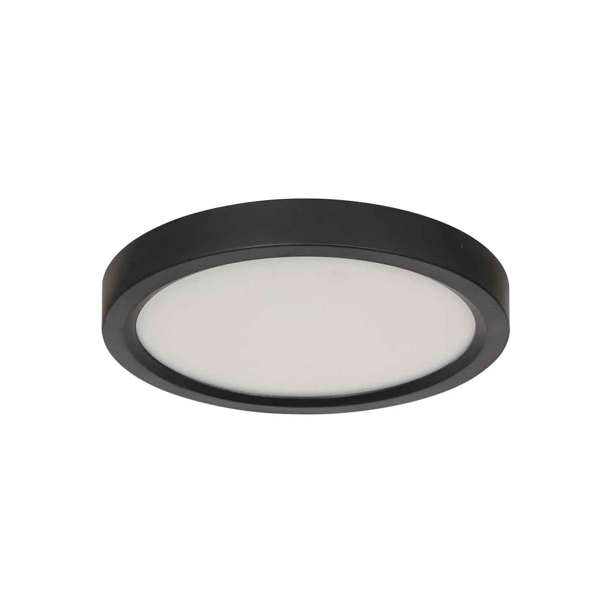 Zwarte Plafondlamp 4131ZW met 3 standen dimfunctie en lichtkleur instelbaarheid Ø20 cm