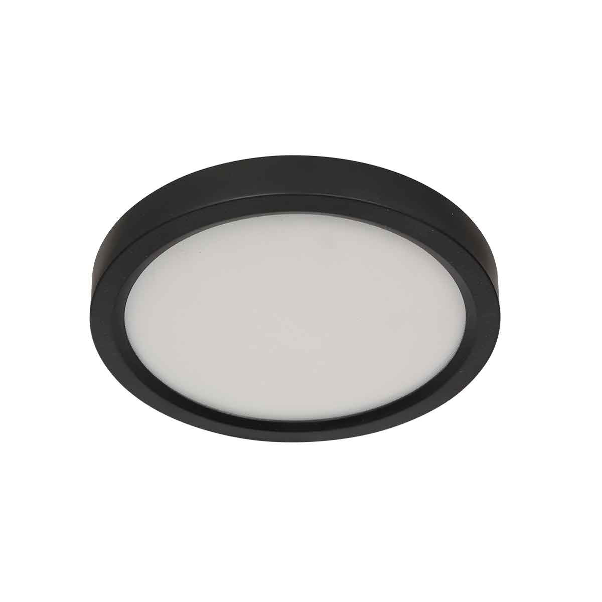 Zwarte Plafondlamp 4131ZW met 3 standen dimfunctie en lichtkleur instelbaarheid Ø20 cm