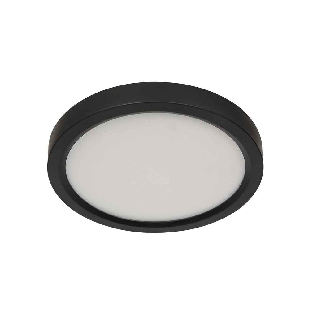 Zwarte Plafondlamp 4131ZW met 3 standen dimfunctie en lichtkleur instelbaarheid Ø20 cm