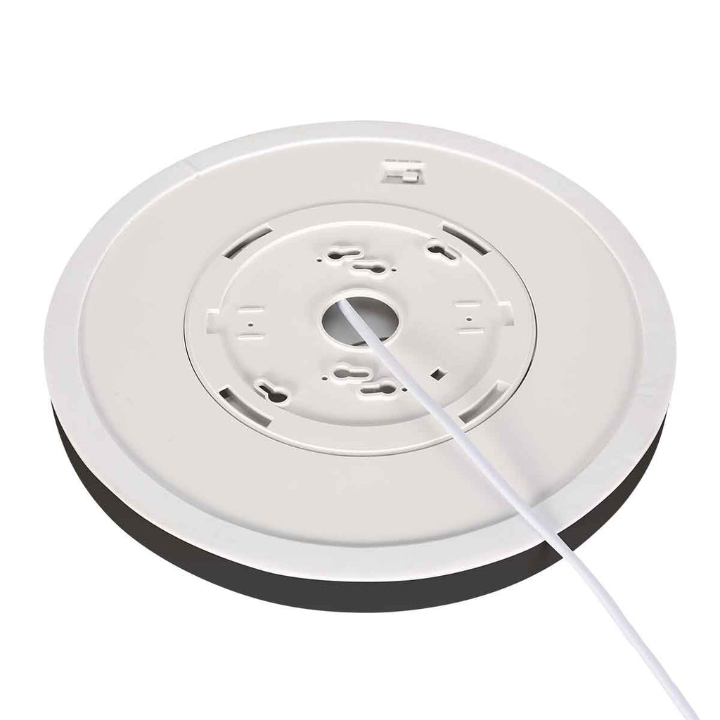 Zwarte Plafondlamp 4131ZW met 3 standen dimfunctie en lichtkleur instelbaarheid Ø20 cm