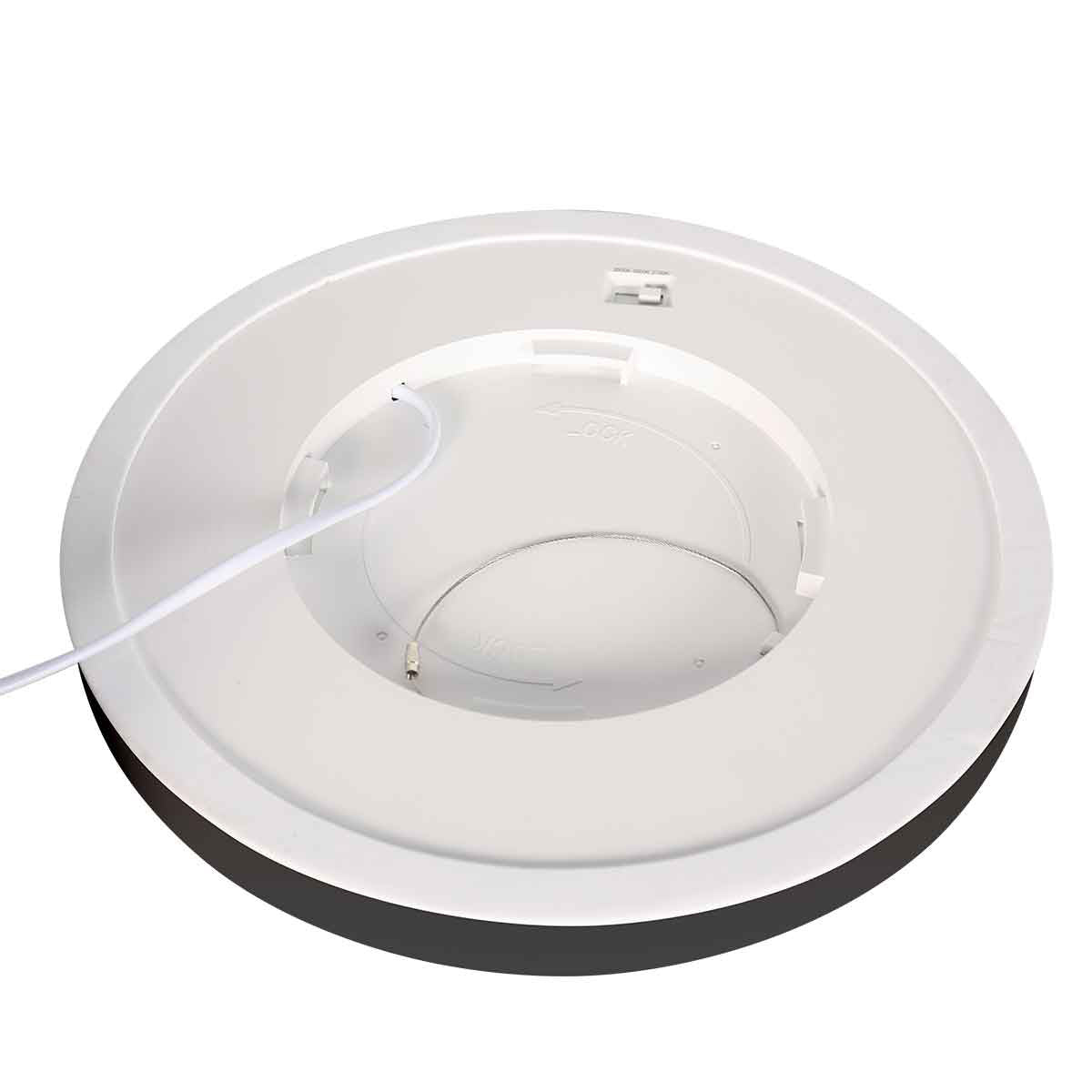 Zwarte Plafondlamp 4131ZW met 3 standen dimfunctie en lichtkleur instelbaarheid Ø20 cm