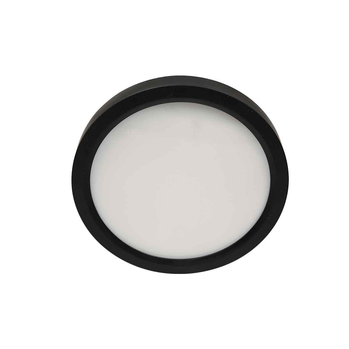 Zwarte Plafondlamp 4131ZW met 3 standen dimfunctie en lichtkleur instelbaarheid Ø20 cm