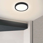 Zwarte Plafondlamp 4131ZW met 3 standen dimfunctie en lichtkleur instelbaarheid Ø20 cm