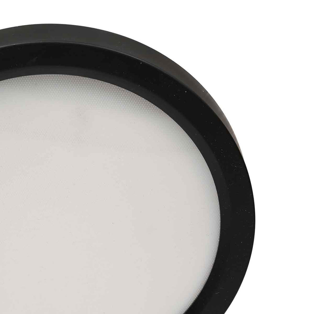 Zwarte Plafondlamp 4131ZW met 3 standen dimfunctie en lichtkleur instelbaarheid Ø20 cm