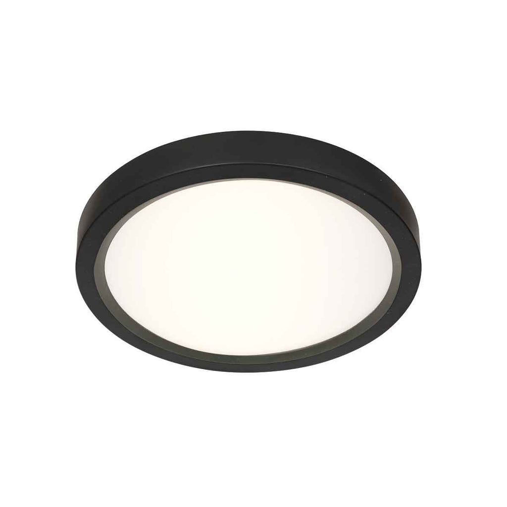Zwarte Plafondlamp 4131ZW met 3 standen dimfunctie en lichtkleur instelbaarheid Ø20 cm